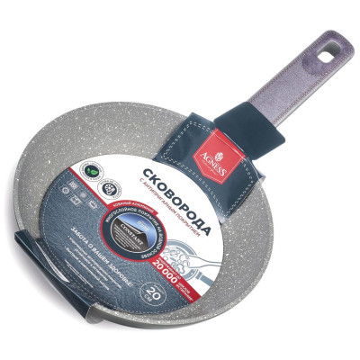 902-110 Сковорода с антипригарным покрытием Pfluon marble (20х4.5см)-4