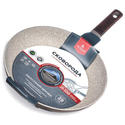 902-113 Сковорода с антипригарным покрытием Pfluon marble (28х5.2см)-4
