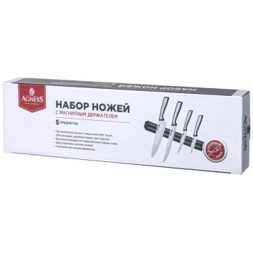 911-777 Набор ножей Agness с магнитным держателем, 5пр-1