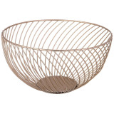 917-136 Корзина для фруктов золотая 25.5х25.5х13см