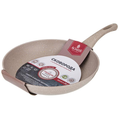 932-503 Сковорода Agness 'Latte' с антипригарным покрытием (26х5.2см)-1