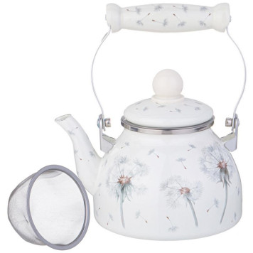 943-051 Чайник Agness эмалированный со съемным фильтром из нерж.стали (1.1л)-2