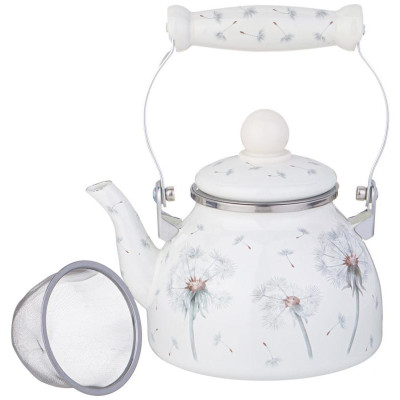 943-051 Чайник Agness эмалированный со съемным фильтром из нерж.стали (1.1л)-2