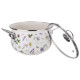 943-098 Кастрюля Agness (3.8л) эмалированная со стеклянной крышкой серия 'Flower story'