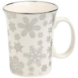 97-758 Кружка Lefard 310мл серебро снежинки