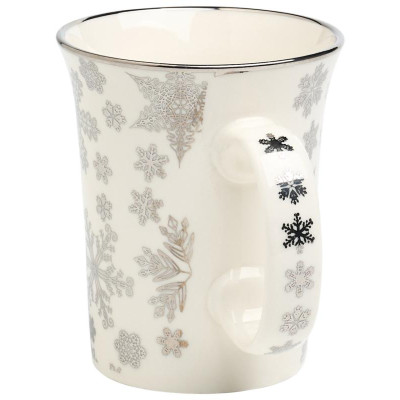97-758 Кружка Lefard 310мл серебро снежинки-2