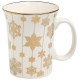 97-759 Кружка Lefard 310мл золото снежинки