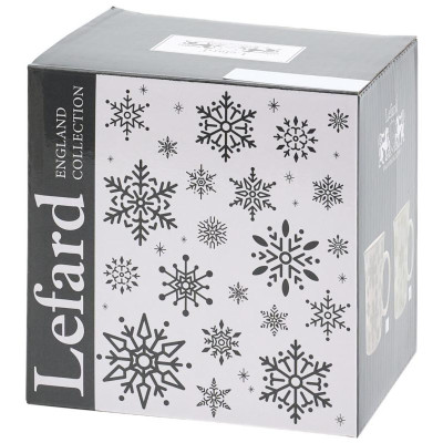 97-759 Кружка Lefard 310мл золото снежинки-4