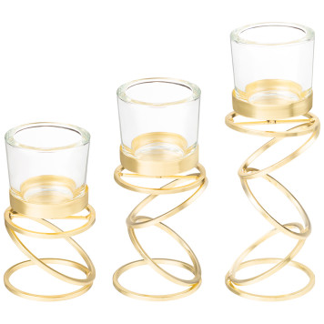 Набор подсвечников из 3-х шт. 13/17/21,5 см BRONCO 120-207