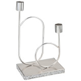 Подсвечник на 2 свечи 10х16х25,5 см BRONCO 120-208