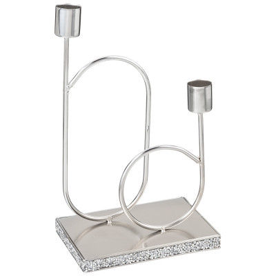 Подсвечник на 2 свечи 10х16х25,5 см BRONCO 120-208