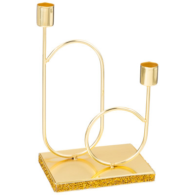 Подсвечник на 2 свечи 10х14,5х25,5 см BRONCO 120-228