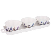 Набор сервировочный "ЛАВАНДА" 4 предмета (кор=6наб.) BRONCO 189-262