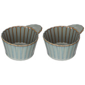 Набор форм для выпечки и сервировки "SOUL KITCHEN"2 шт. 8/10*8*4,5см 100мл синий (кор=72наб.) BRONCO 189-362