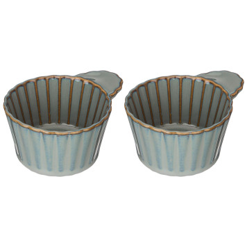 Набор форм для выпечки и сервировки "SOUL KITCHEN"2 шт. 8/10*8*4,5см 100мл синий (кор=72наб.) BRONCO 189-362