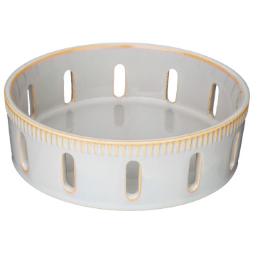 Ваза сервировочная "SOUL KITCHEN" 16*5 см серая (кор=24шт.) BRONCO 189-380