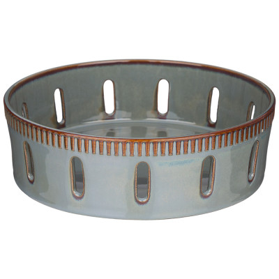 Ваза сервировочная "SOUL KITCHEN" 20*6,5 см синяя (кор=24шт.) BRONCO 189-382