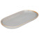 Тарелка овальная "SOUL KITCHEN" 30*14,5*2,5 см серая (кор=24шт.) BRONCO 189-415