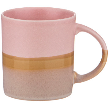 Кружка " SUNSET" 400 мл розовая (мал.уп.=2шт./кор=36шт.) BRONCO 189-440