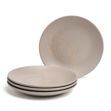 Набор тарелок закусочных "GRASSES" 4 шт. диаметр=19,5 см BRONCO 191-339-1