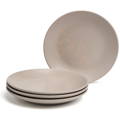 Набор тарелок закусочных "GRASSES" 4 шт. диаметр=19,5 см BRONCO 191-339-1