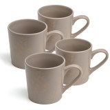 Набор кружек "GRASSES" 4 шт. 400 мл BRONCO 191-341-1