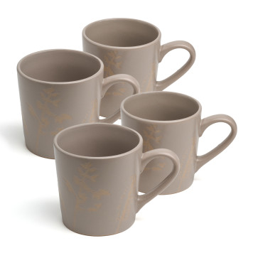 Набор кружек "GRASSES" 4 шт. 400 мл BRONCO 191-341-1