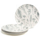 Набор тарелок обеденных "GRASSES" 4 шт. диаметр=27 см BRONCO 191-342-1