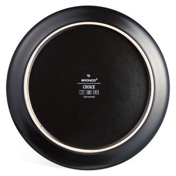 Набор тарелок обеденных "CHOICE BLACK" 26,5 см 4шт BRONCO 191-356-1-1