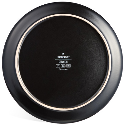 Набор тарелок обеденных "CHOICE BLACK" 26,5 см 4шт BRONCO 191-356-1-1