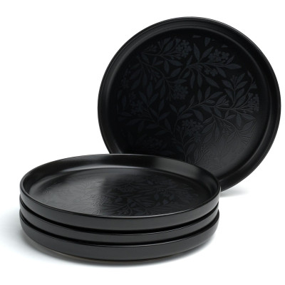 Набор тарелок закусочных "CHOICE BLACK" 20,5 см 4шт BRONCO 191-358-1