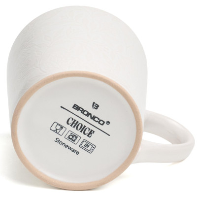 Кружка "CHOICE WHITE" 400 мл (мал.уп.=4 шт.) BRONCO 191-361-3