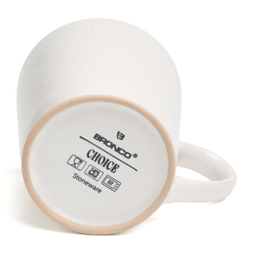 Набор кружек "CHOICE WHITE" 400 мл =4 шт BRONCO 191-361-1-1