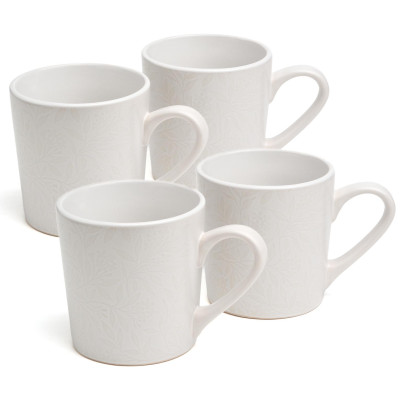 Набор кружек "CHOICE WHITE" 400 мл =4 шт BRONCO 191-361-1