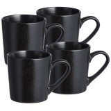 Набор кружек "CHOICE BLACK" 400 мл =4 шт BRONCO 191-362-1
