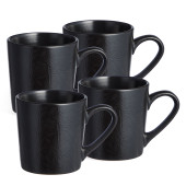 Набор кружек "CHOICE BLACK" 400 мл =4 шт BRONCO 191-362-1