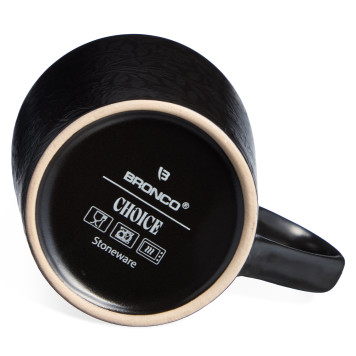 Набор кружек "CHOICE BLACK" 400 мл =4 шт BRONCO 191-362-1-3