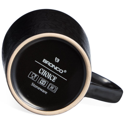 Набор кружек "CHOICE BLACK" 400 мл =4 шт BRONCO 191-362-1-3