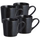Набор кружек "CHOICE BLACK" 400 мл =4 шт BRONCO 191-362-1
