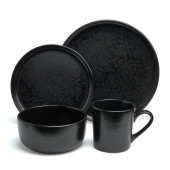 Набор посуды обеденный "CHOICE BLACK" на 4 пер. 16 пр. BRONCO 191-364