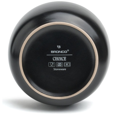 Набор посуды обеденный "CHOICE BLACK" на 4 пер. 16 пр. BRONCO 191-364-8
