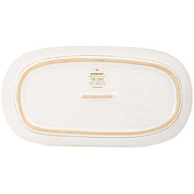 Блюдо сервировочное коллекция "PINE CONES", 30,2*16*3,1 см BRONCO 230-511-1