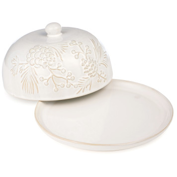 Блюдо сервировочное с крышкой коллекция "PINE CONES", 19,6*19,6*10,5 см BRONCO 230-512-1