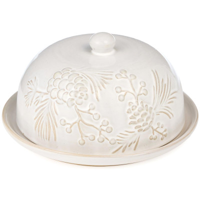 Блюдо сервировочное с крышкой коллекция "PINE CONES", 19,6*19,6*10,5 см BRONCO 230-512