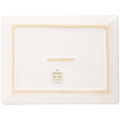 Блюдо сервировочное коллекция "PINE CONES", 26,3*19,8*2,4 см BRONCO 230-514-1