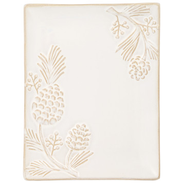 Набор блюд сервировочных коллекция "PINE CONES", 2 шт. / 20,2*16*2 см BRONCO 230-515-2