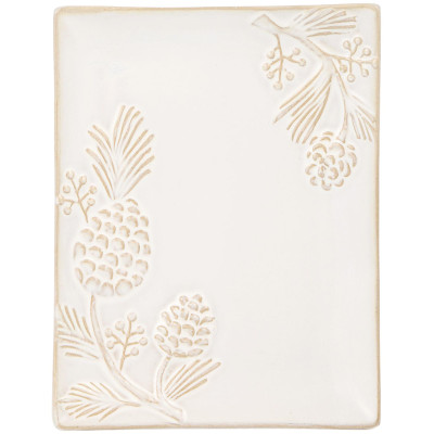 Набор блюд сервировочных коллекция "PINE CONES", 2 шт. / 20,2*16*2 см BRONCO 230-515-2