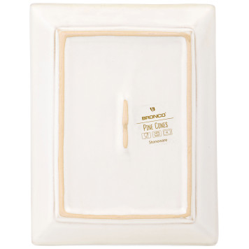 Набор блюд сервировочных коллекция "PINE CONES", 2 шт. / 20,2*16*2 см BRONCO 230-515-3