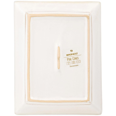 Набор блюд сервировочных коллекция "PINE CONES", 2 шт. / 20,2*16*2 см BRONCO 230-515-3