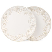 Набор тарелок закусочных коллекция "PINE CONES", 2 шт. / 20,7*2,5 см BRONCO 230-517
